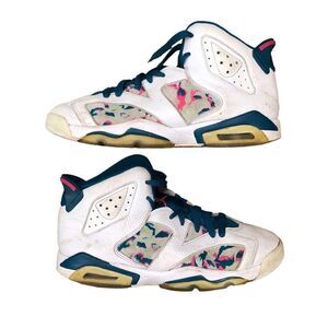 RARE 2019 Air Jordan 6 Retro 'Green Abyss' Size 6.5